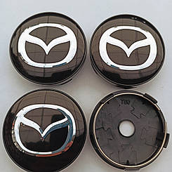 Ковпачки в диски Mazda 56-60 мм чорні