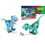 Динозавр інтерактивний (2 кольори, висота 26см, звуки, світло, кісточка, на батарейках) 3802-2A, фото 5