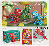 Динозавр музичний (3 кольори, шестерні, ходить, звук, світло, на батарейках) M8018-48, фото 9