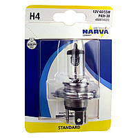Лампа автомобільна галогенна NARVA STANDARD H4 488814000 1 шт (315175)