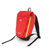Яркий спортивный детский рюкзак красного цвета легкий с мягкими ручками для девочки и мальчика средний 52001