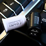 Автомобільний зарядний пристрій Remax RCC-219 Roki 2.4A 2 USB білий, фото 2