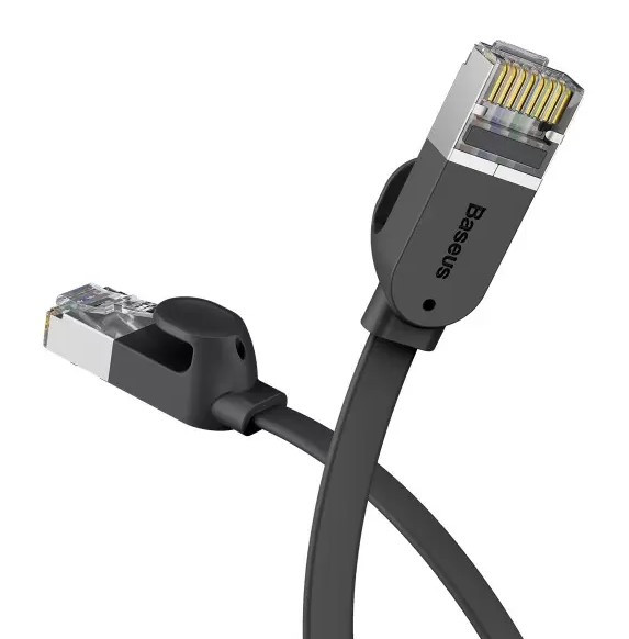 Кабель LAN Baseus RJ45 Gigabit network cable 8M Black PCWL-E01, фото 4
