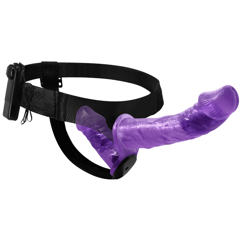 Страпон Ultra Passionate Harness Dual Vibration Purple