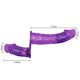 Страпон Ultra Passionate Harness Dual Vibration Purple, фото 6
