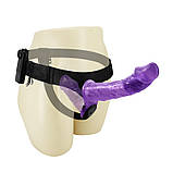Страпон Ultra Passionate Harness Dual Vibration Purple, фото 7
