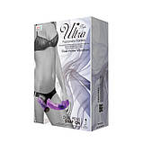Страпон Ultra Passionate Harness Dual Vibration Purple, фото 10