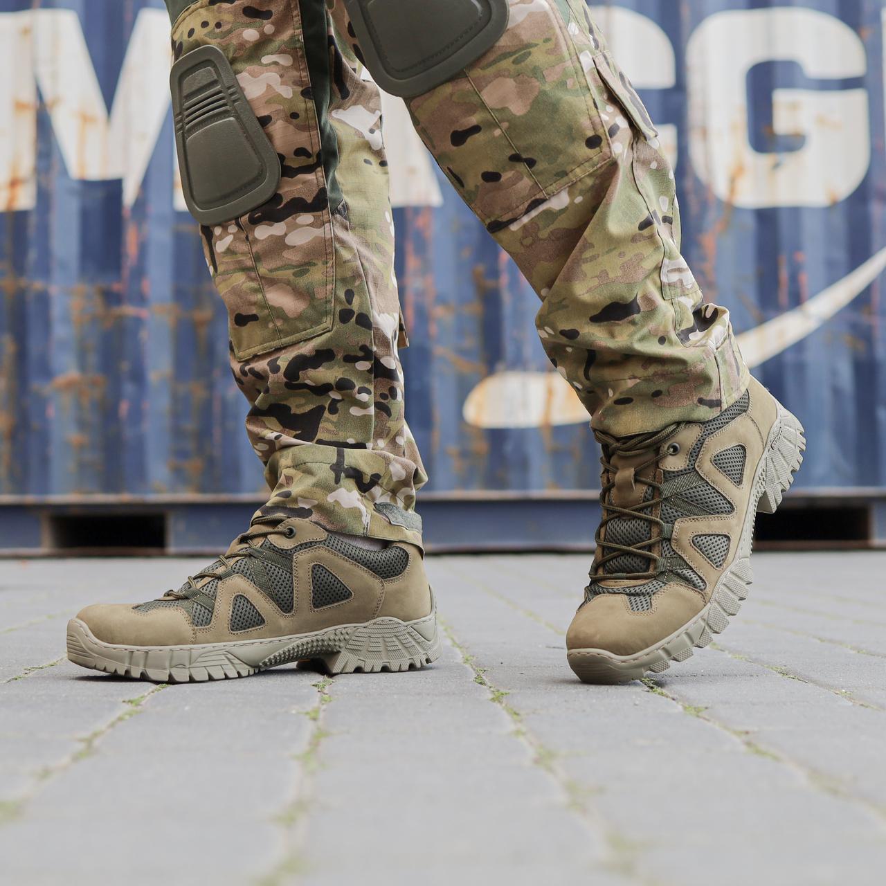 Кросівки тактичні Safari Tactic сітка хакі демісезон