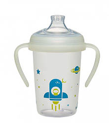 Тренувальний поїльник для хлопчика День і Ніч Перші моменти 270 мл (світиться вночі) Nip