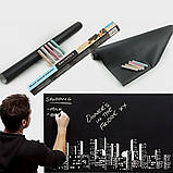 Плівка для малювання крейдою 45х200см Black Board Sticker самоклеюча дошка на стіну з крейдою, фото 7