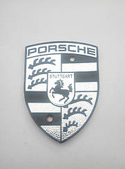 Наклейка на ковпачок диска Porsche 57-43 мм сіра