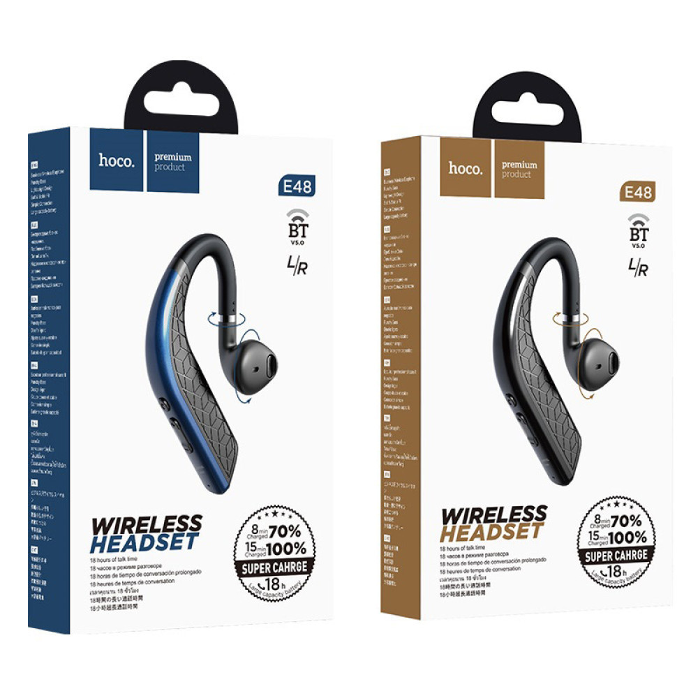 Гарнітура Hoco E48 Original Bluetooth Чорний
