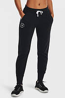 Жіночі чорні спортивні штани Under Armour Rival Fleece Pantsr ,XS,S,M,L, 1356417-001