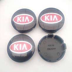 Ковпачки в диски Kia 52-56 мм червоні