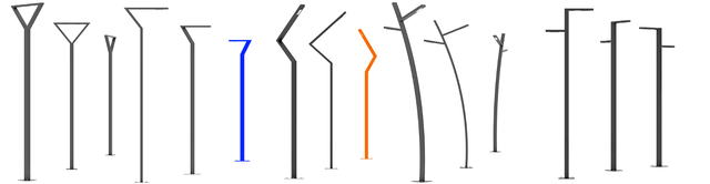 Паркові LED опори освітлення на замовлення фото