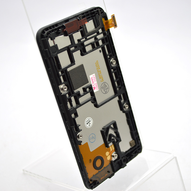 Дисплей (екран) LCD Nokia 530 Lumia with Black touchscreen and frame Original, фото 2