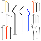 Сучасна Паркова світлодіодна опора освітлення Socar, фото 9