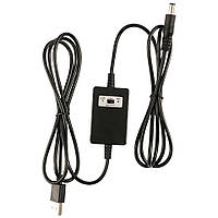 Кабель USB-DC 5.5x2.5 со встроенным преобразователем (с 5В на 9В/12В)