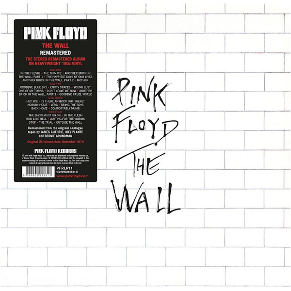 Pink Floyd — The Wall 2 LP Set 1979/2016 Gat, Pink Floyd Music/EU, Mint Вінілова пластинка (art.215298)