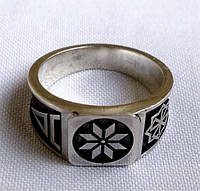 Перстень "Алатырь-Велес-Молвинец" серебро 925 проба