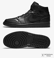 Кеды Jordan 1 Mid 554724-091 (554724-091). Мужские кроссовки повседневные. Мужская спортивная обувь.