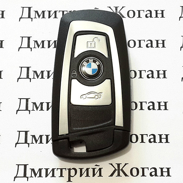 смарт ключ BMW (БМВ) 3 кнопки, ID49 (CAS3, CAS3+), 868 MHz - фото 1 - id-p88037960