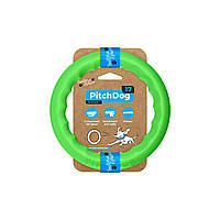 PitchDog (ПитчДог) - кольцо игрушка для собак, Зеленый 17 см