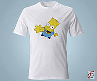 Женская футболка с принтом  SIMPSONS Барт Симпсон рад вас видеть. XXL