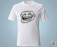 Женская футболка с принтом   Troll face. XXL