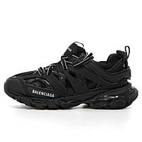 Мужские / женские кроссовки Balenciaga Track Black, черные кожаные кроссовки баленсиага трек баленсияга