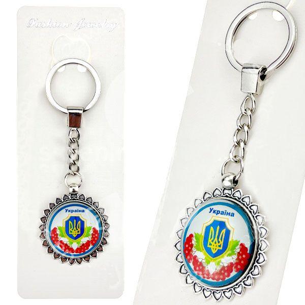 Брелок металевий Герб України, фото 1