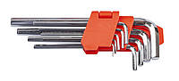 Ключи шестигранные Г-образные 1,5-10 мм. 9 единиц удлиненные LAVITA - (LA 511602)