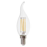 Филаментная LED лампа NEOMAX 4W 4200K E-14 свеча на ветру нейтрального света