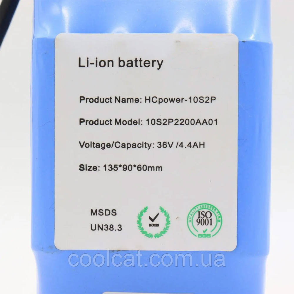 Аккумулятор для гироскутера HCpower-10S2P, 4400мАч, 36В / Портативная батарея для гироборда / АКБ для самоката - фото 5 - id-p1821691886