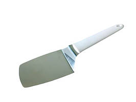Лопатка кухонна вигнута шпатель із нержавіючої сталі з пластиковою ручкою L 27 cm W 8 cm