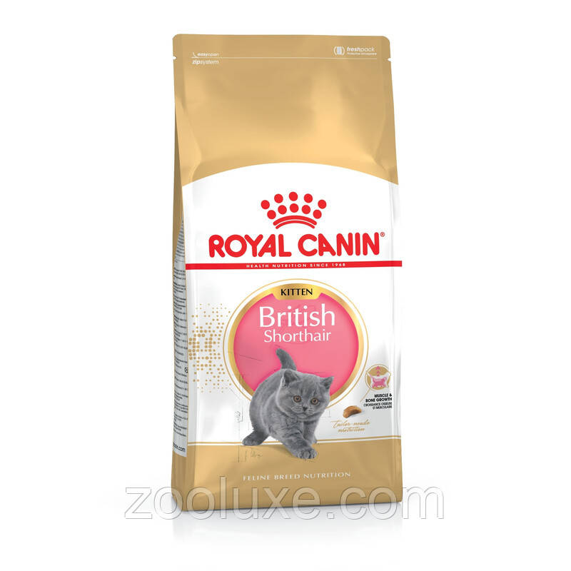 Royal Canin British Shorthair Kitten 2 кг / Роял Канін Брітіш Шорт Хеа Кіттен — корм для кошенят Британців