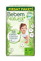 Підгузки одноразові дитячі BeBem Natural Junior 4 (7-14 кг) — 52 шт.