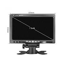 Автомобільний монітор 7" дюймів Екран для камери заднього виду Дисплей для камери заднього виду