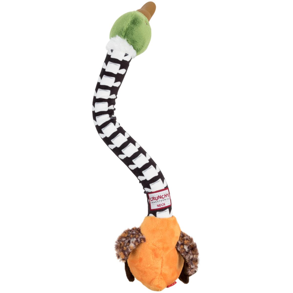 Игрушка для собак Утка с хрустящей шеей и пищалкой GiGwi Crunchy, текстиль, резина, пластик, 54 см - фото 1 - id-p1820414142