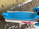 Самокат триколісний Scooter MG002A Блакитний + ВІДЕОЗОР, фото 5