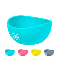 Миска WAUDOG Silicone, 250 мл, голубая