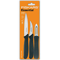 Набір ножів для пілінгу 3 шт Fiskars Essential (1024162)