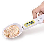 Електронна мірна ложка ваги Digital Spoon Scale з LCD екраном цифрова до 300 г Біла, фото 7