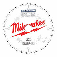 Диск пильный Milwaukee CSB MS W 216x30x2,4 мм 60 зубьев (4932471317)