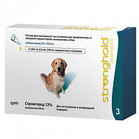 Краплі на холку для собак Стронгхолд 12% 2 мл від 20 до 40 кг, 1 піпетка (від зовнішніх та внутрішніх паразитів)