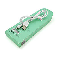 Кабель iKAKU KSC-285 PINNENG charging data cable series for Type-C, White, длина 1м, 2,4А, BOX