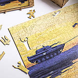 Середній Фігурний Дерев'яний Пазл Woods Story Доброго вечора, ми з України L, фото 10