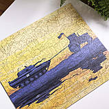 Середній Фігурний Дерев'яний Пазл Woods Story Доброго вечора, ми з України L, фото 9