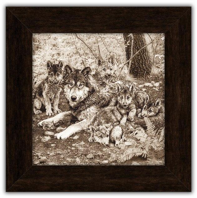 Картина класична "Полювання" - "Вовки"