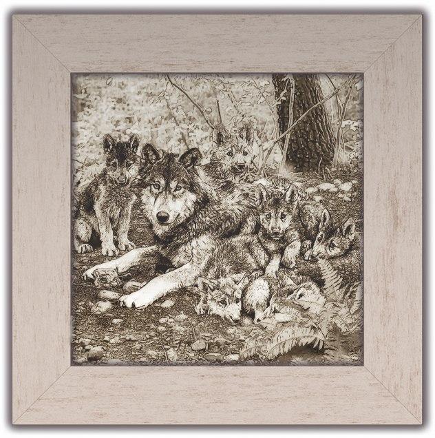Картина класична "Полювання" - "Вовки"